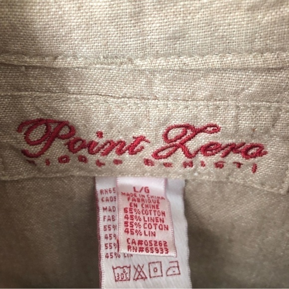 Point Zero Linen Blend Utility Jacket Large - Picture 3 of 7